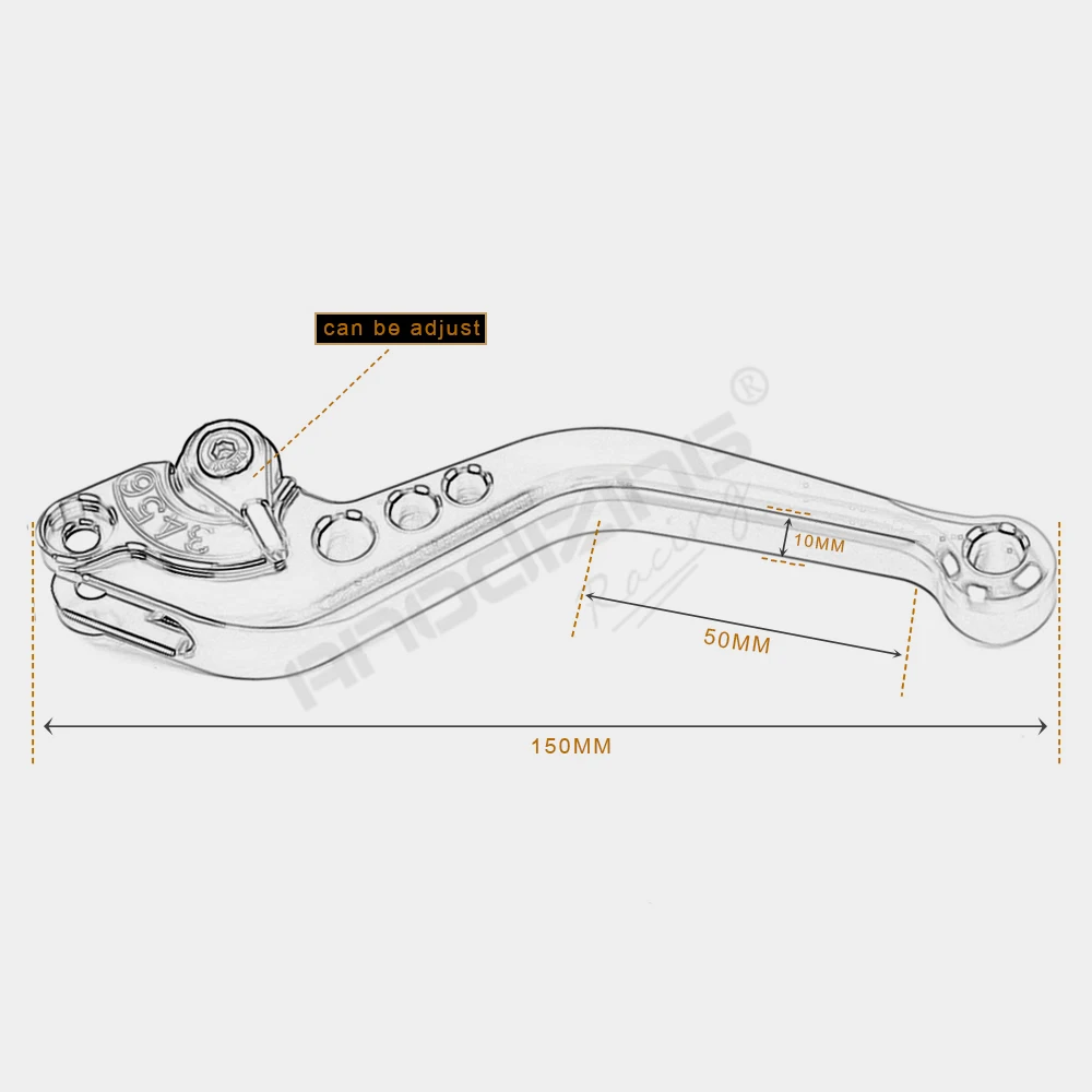 F-11 H-11 мотоцикла тормозные рычаги сцепления для DUCATI 1098/S/Триколор 1198 S/R 749/S/R 848/EVO 999/S/R DIAVEL/CARBON