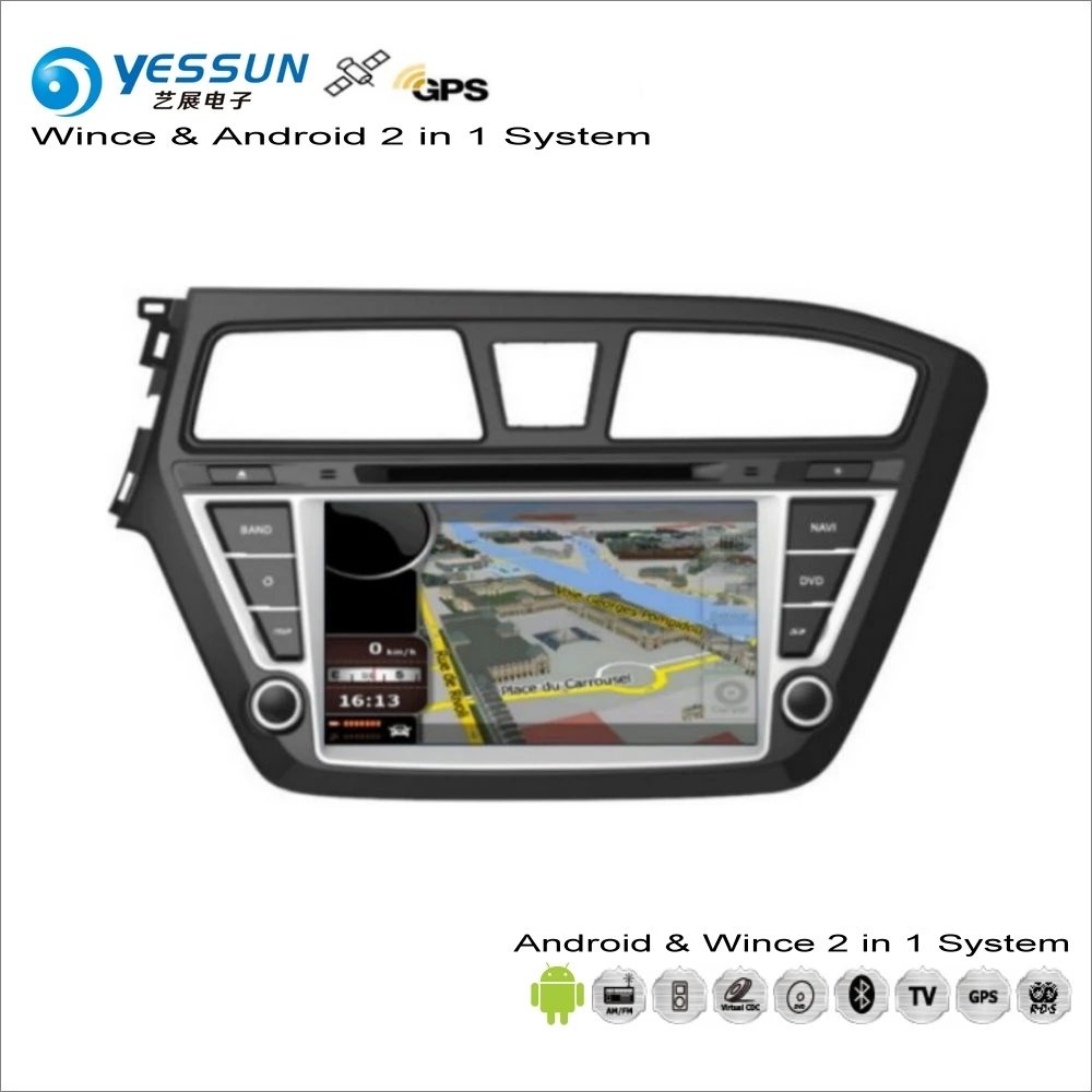 

YESSUN For Hyundai Elite i20 2014~2017 - Car Android Multimedia Radio CD DVD Player GPS Navi Map Navigation Audio Video Stereo