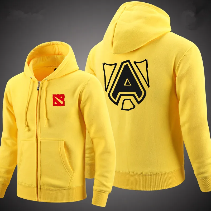  Dota 2 jacket heroes DK-IG-VG-C9 Teams Dota2 zipper mens hoodies and sweatshirts Villus high qualit