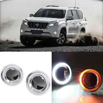 

Ownsun New Updated LED Daytime Running Lights DRL With Yellow Turning Lights For Toyota Prado 2014-2015