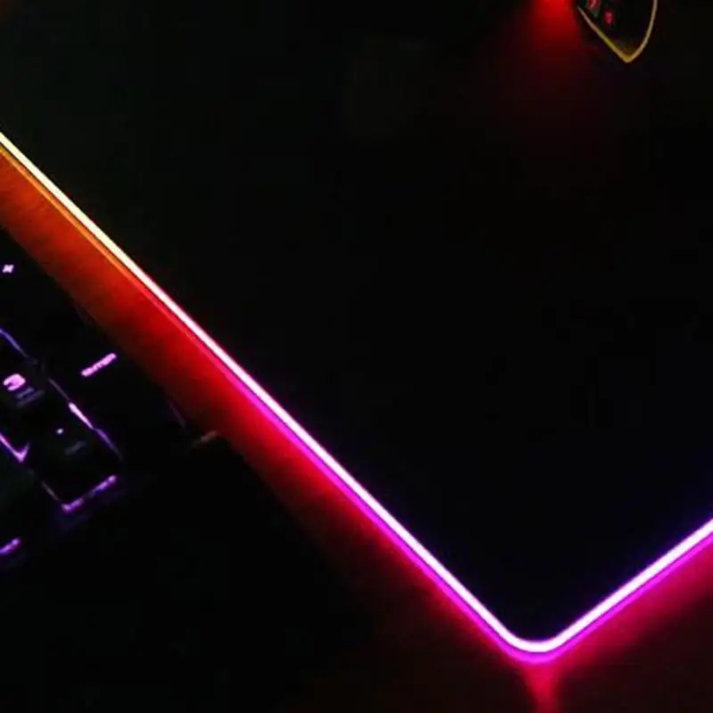 Большой USB проводной RGB коврик для мыши светодиодное освещение игровой коврик для мыши для игр настольная клавиатура Коврик для мыши для