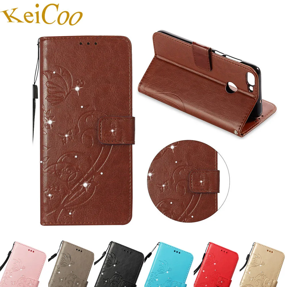 

For HUAWEI FIG-LX1 P Smart 5.6" Rhinestone Embossing Pattern Phone Case Covers For HUAWEI PSmart 64GB 32GB Cases Full Housing