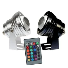 10 Вт 12 В светодио дный RGB подводный прожектор Водонепроницаемый IP65 фонтан бассейн лампы 16 Красочные Изменение с ИК-пульт piscina открытый свет