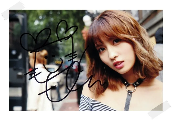 Signed Twice Momo Autographed Photo Likey Twicetagram 6 Inches Free Shipping K Pop 1117 K Pop Aliexpress