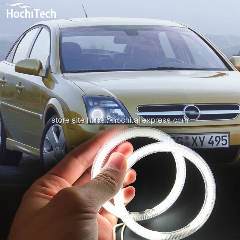 HochiTech ccfl ангельские глазки комплект белый 6000 k гало кольца с подсветкой на флуоресцентных лампах фары для Opel Vectra C 2002 2003 2004