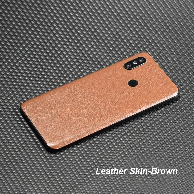 3D Carbon Fiber  Leather Wood Skins Protective Phone Back Cover Stiker For Xiaomi Mi8 SE Redmi 6 Pro 5 Plus Note 5 5A Sticker (32)