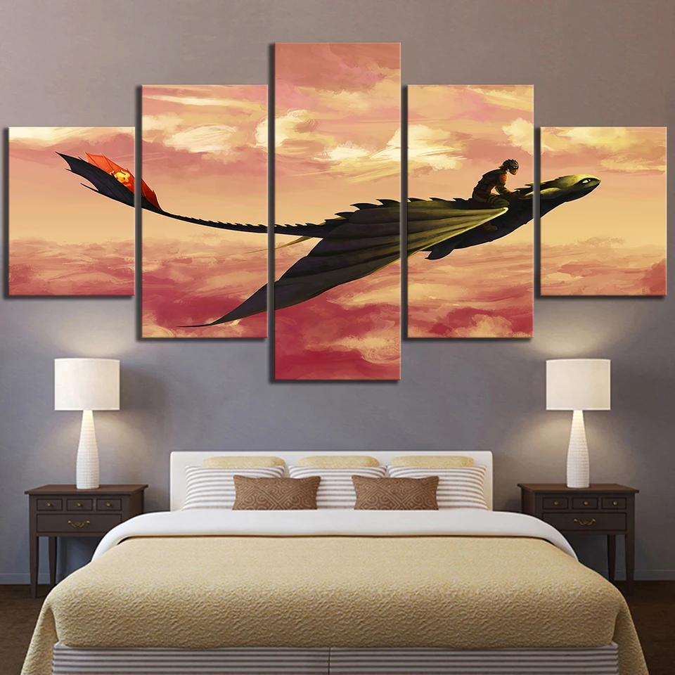 How To Train Your Dragon Movie Poster Artwork Drawing Art Hd Wall Pictures For Bedroom Decor