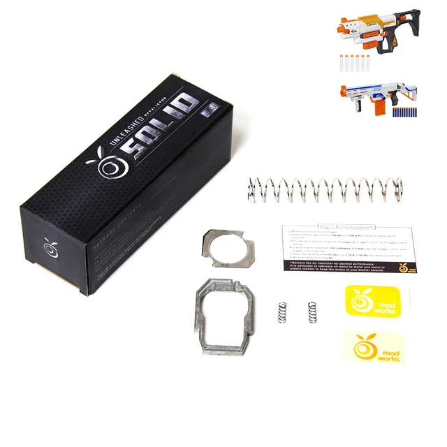 orange mod works 5 kg spring stage 1 kit for nerf retaliator and nerf retaliator orange mod works