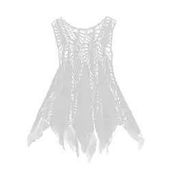 Черный и белый двухцветный ручной работы Тканые рубашка свитер пляжная рубашка купальник тканые бикини блузка