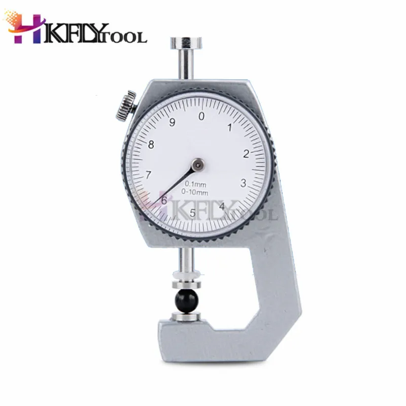 0 to 10mm Measurement Dial Thickness Gauge Gage Tool for Sheet Metal Papter Pipe