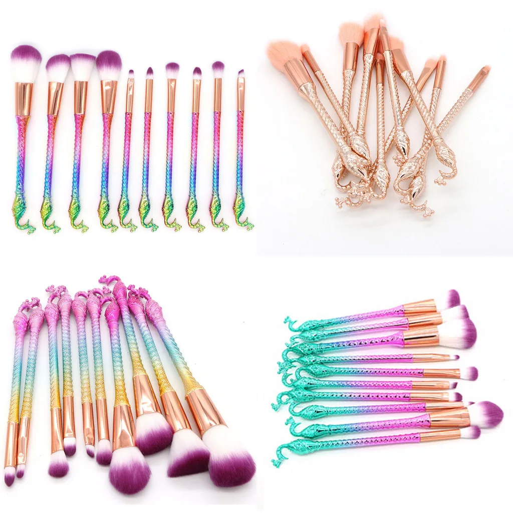 

10Pcs/set Diamond Makeup Brushes Powder Foundation Blush Blending Eye shadow Lip Cosmetic Beauty Make Up Brush pincel maquiagem