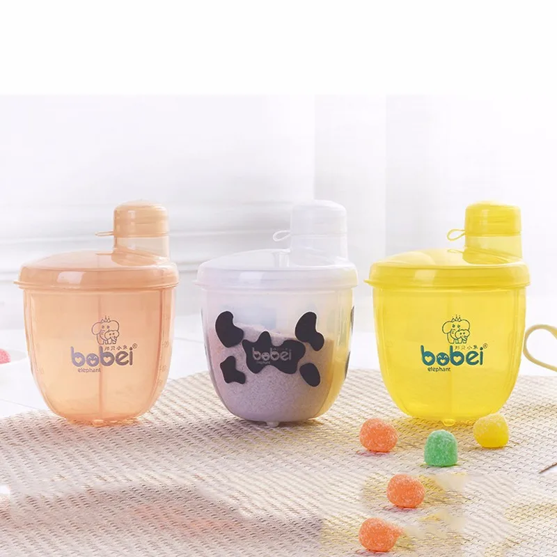 Детское Кормление 3 Раздел диспенсер для малышей формула для хранения молока для младенцев пластиковая мини емкость для порошка коробки