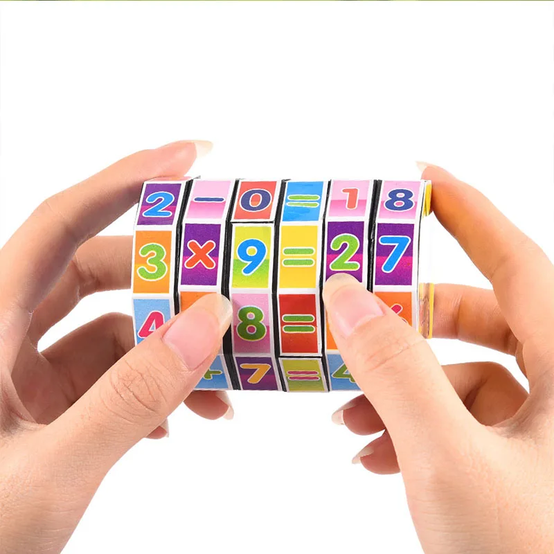 Новое обучающее образование материалы Монтессори деревянная Геометрическая математическая игрушка головоломка игрушки для детей IQ образовательное оборудование детский подарок - Цвет: Mathematical cube