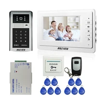 MILEVIEW Wired 7″ Video Door Phone Doorbell Intercom Entry System + Outdoor IR RFID Code Keypad Camera + Remote FREE SHIPPING