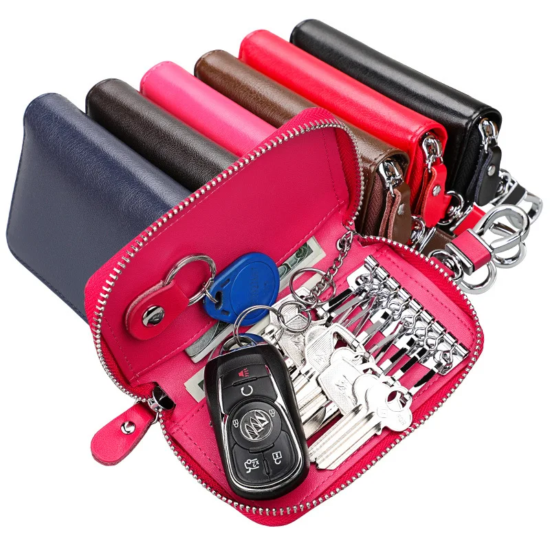 New Leather Car Key Bag Extra Version Men and Women Car Key Bag Multi