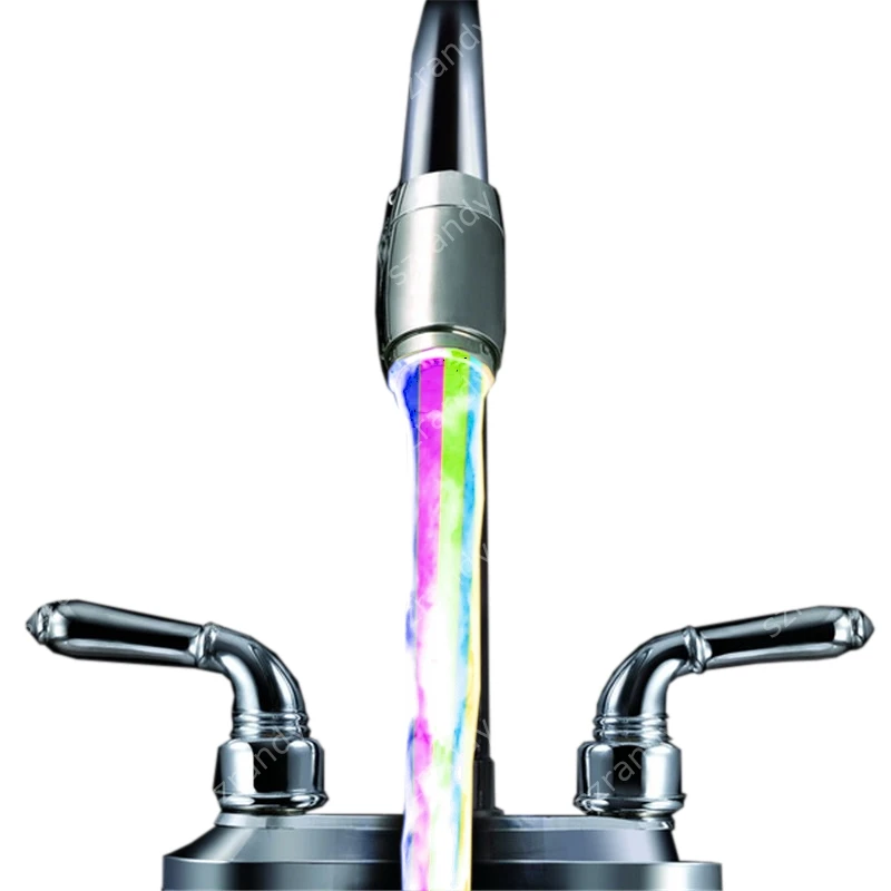 

Multicolor fast flashing Non Battery needed LED Color faucet light for mothers day wholesale gifts