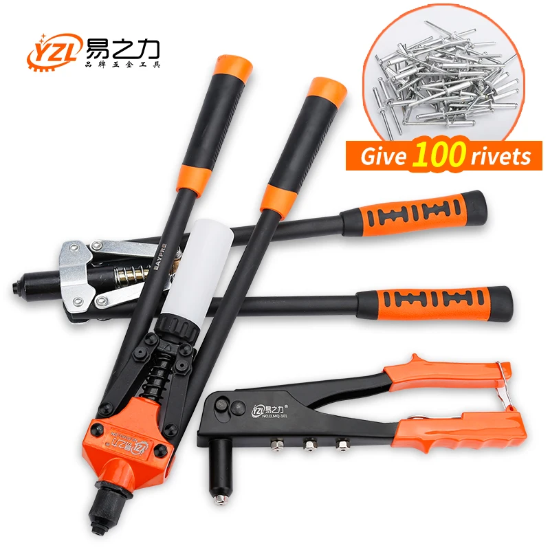 Riveter Gun Auto rivet tool " Blind Rivet Nut Gun Heavy Hand INSER NUT Tool Manual Mandrels 101-102-103-104-105