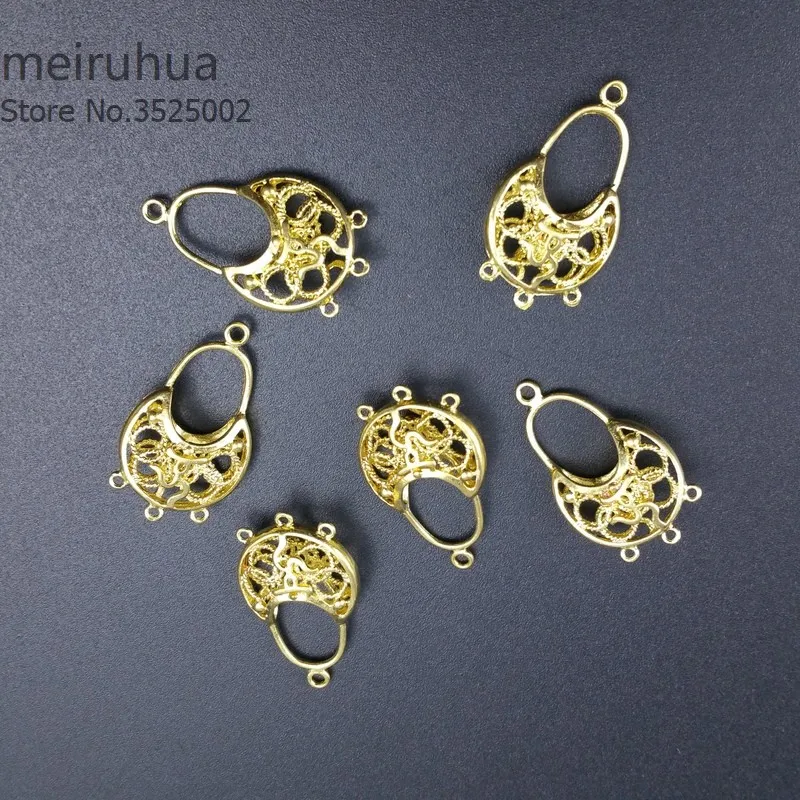 

6pcs/lot 16*26mm brass connector Earring accessories for Jewelry DIY Components