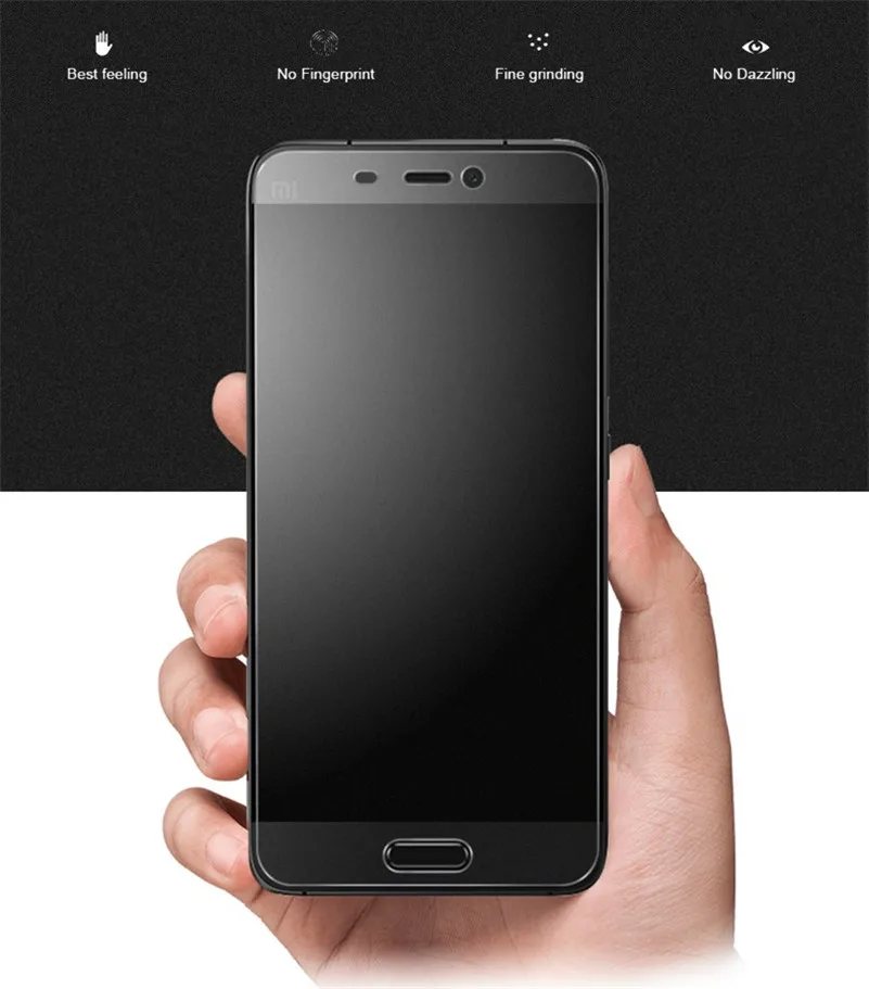 Без отпечатков пальцев матовое закаленное стекло протектор для Xiaomi mi 5 mi 5 5,15 дюймов Антибликовое матовый экран защитная матовая пленка