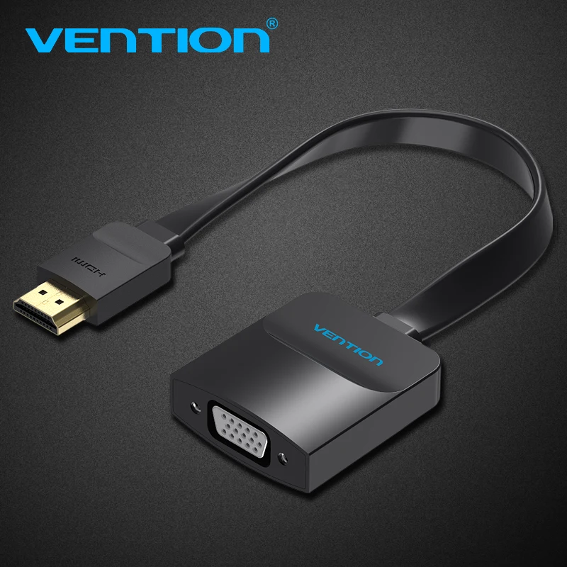 Адаптер Vention HDMI-VGA с цифровым и аналоговым видео аудио конвертером кабель 1080p для