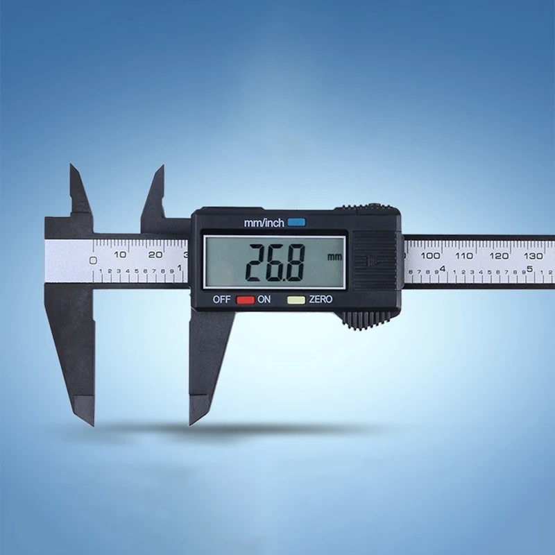 Автомобильный цифровой штангенциркуль автоматический измерительный инструмент 150 мм Микрометр цифровая шкала-линейка с глубиной экрана верньерный Калибр точный