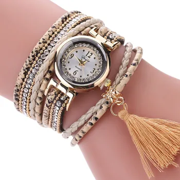 

Duoya Brand Sport Watches Women 2019 New Bracelet Quartz Watch Women Silver Leather Fashion Casual Tassel Jewelry Wristwatches