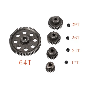 

Steel Main Gear HSP RC 1/10 11176&11184 Differential Steel Main Gear 17-64T Motor Gears Parts for Gear 64T/ 26T/ 21T/ 17T Parts