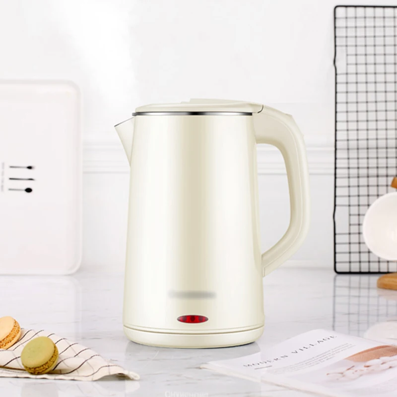 1.8L 220V 1500W Electric Kettle Insulation Pot 304 Stainless Steel Hot Water Kettle Office Travel Coffee Teapot Thermos Flasks