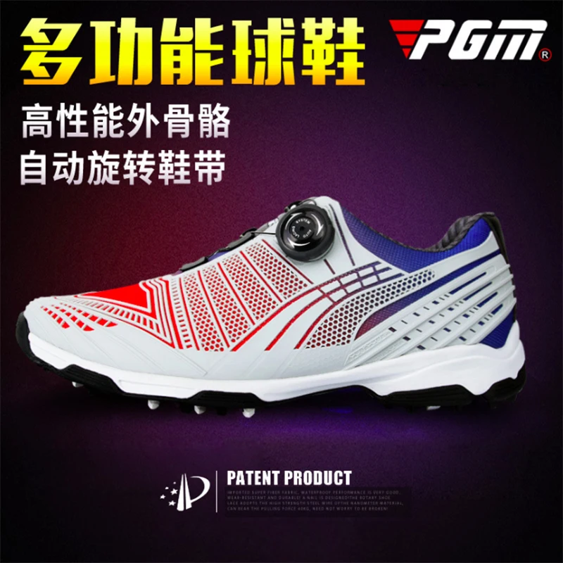 PGM الرجال حذاء جولف أحذية رياضية الدورية إبزيم حذاء مكافحة زلة المضادة للانزلاق متعددة الوظائف للماء