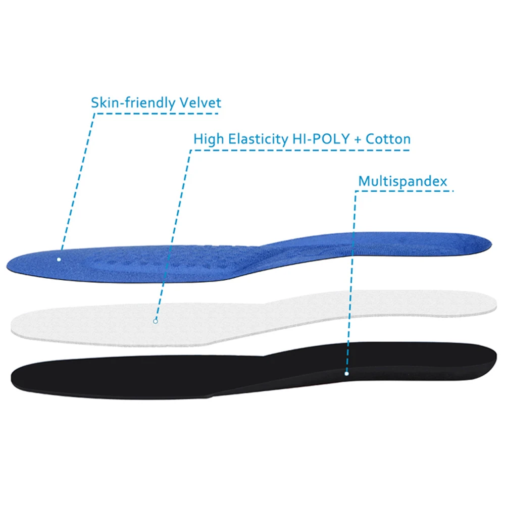 Sunvo Arch support спортивные стельки для плоской стопы для бега Амортизация пятки Подушка массажная обувная подушка для снятия боли стелька Синяя