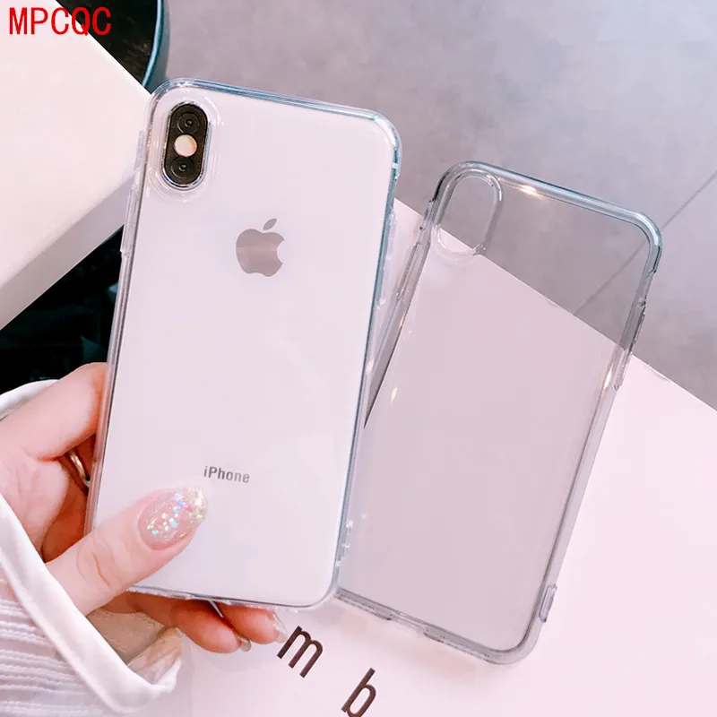 

Ultra thin Clear Transparent TPU Silicone Anti-knock Case For iPhone XS MAX XR X 8 6 7 6S Plus 5 5s 4s Protect Rubber Phone Case