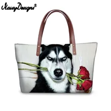 Забавные Хаски принт Роскошные Сумки Для женщин сумки дизайнерские сумки Креста тела Женская Сумка-тоут Bolsas женские сумки на плечо