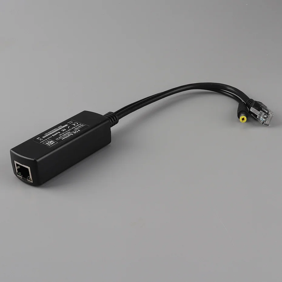ZSVEDIO IP камера PoE сплиттер 48 В вход и 12 выходная мощность через Ethernet адаптер пусть DC
