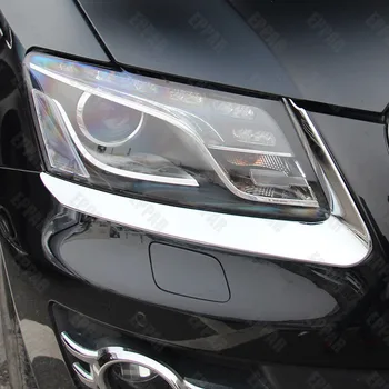 

ABS Chrome Headlight Eyelids Eyebrows for 2008-2012 Audi Q5 SQ5