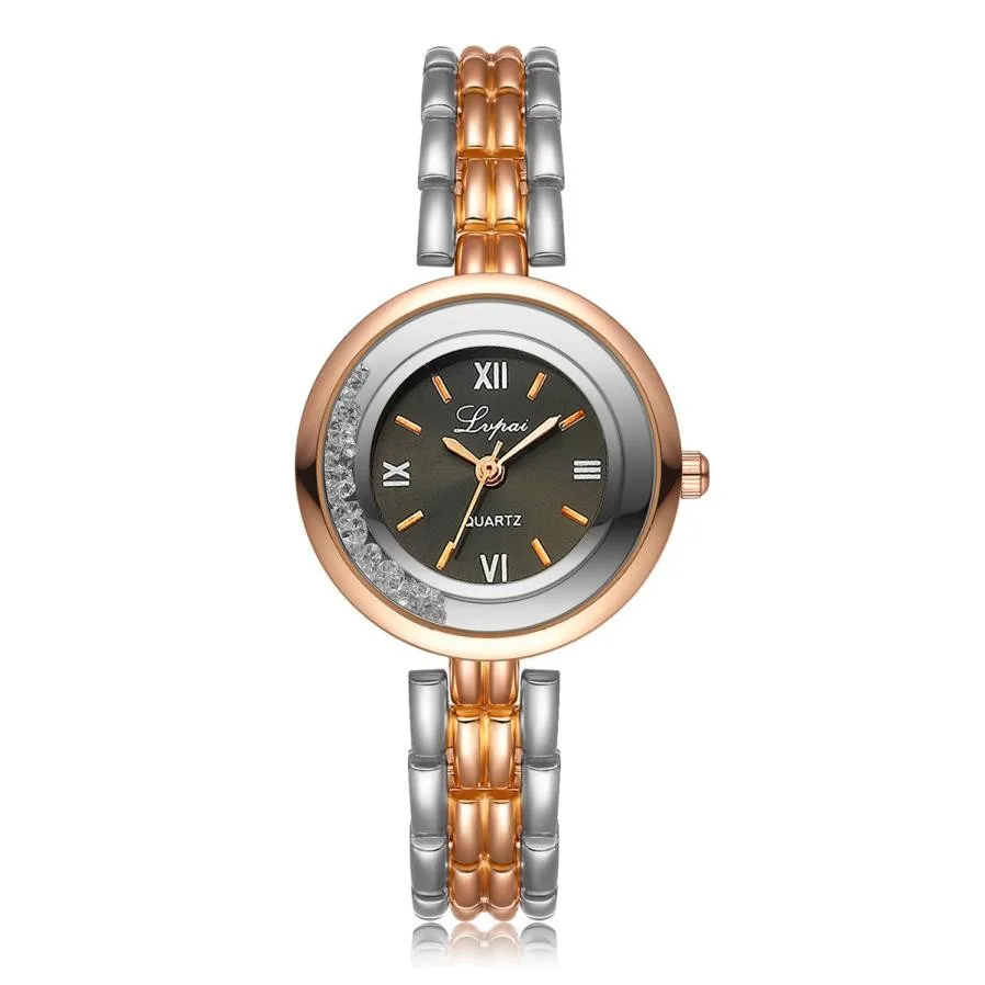 

LVPAI Brand Women Bracelet Watch China Alloy Crystal Quartz WristWatches Women Dress Watch Gift Clock Relogio Feminino #BL5