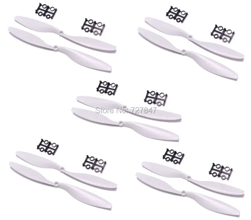 10pcs White 1045 Props 10x4 5 CW CCW Propeller for multicopter quadcopter FPV