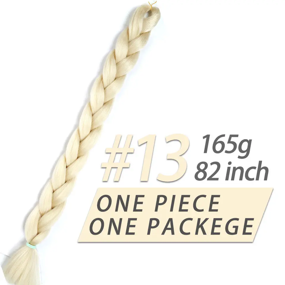 BR165-13 Pageup синтетические широкие плетеные волосы для наращивания для женщин термостойкие 165 г/упак. красные синие светлые крючком накладные плетеные волосы - Цвет: BR165-13