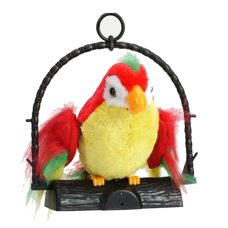Говорящий попугай имитирует и повторяет, что вы говорите дети подарок забавные игрушки говорящий попугай Электронные домашние животные