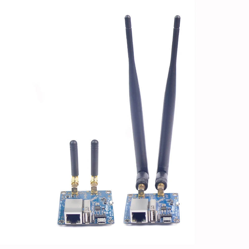 

Xiao R Dual Antenna Wifi Module Video Transmission Network Port To Serial Port With 300M Bandwidth 5dBi Long / 2dBi Short Double