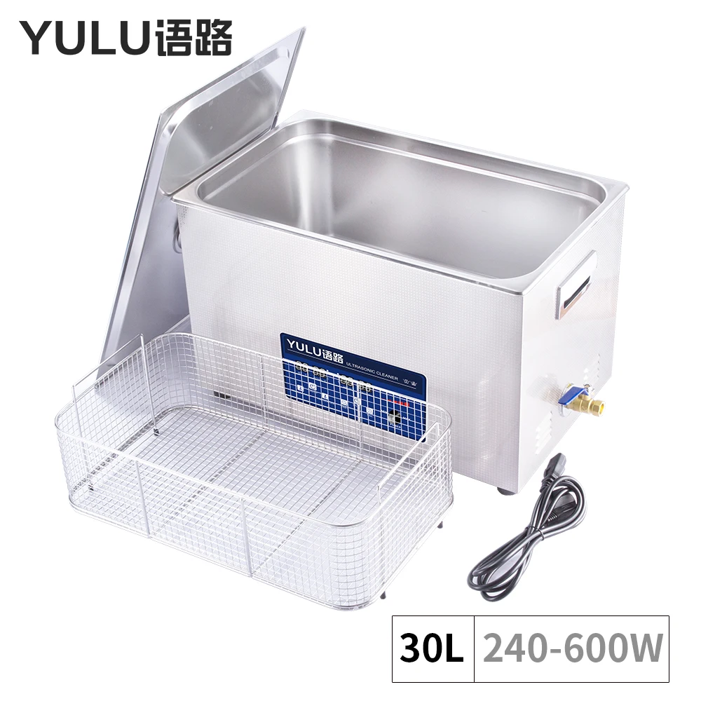 

Industrial Power Adjustment 30L Ultrasonic Cleaner Engine Block Auto Car Parts PCB Board Lab Equipment Ultrasound Time Heater