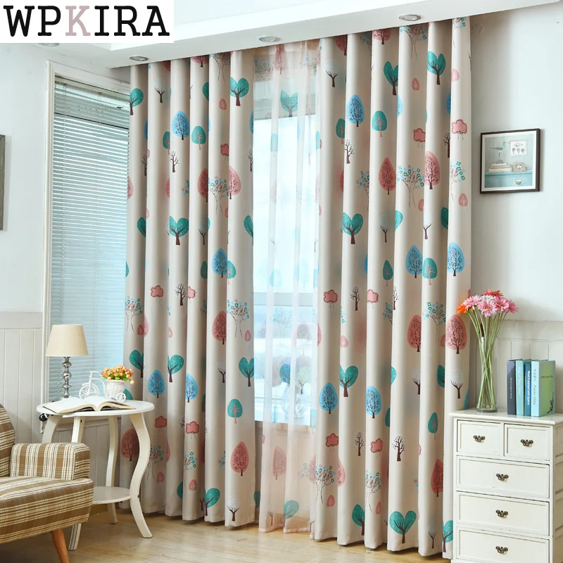 Us 3 64 30 Off Pleated Tape For Curtains Window Bedroom Curtain Cartoon For Kids Child Living Room Cute Owl Pattern Baby Room Curtain 180 30 In