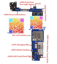 10 компл./лот для iphone 7 4.7 полный FPC connoctors, спереди, назад carmera, мощность зарядки, lcd/touch home button/touch id GPS гнездо