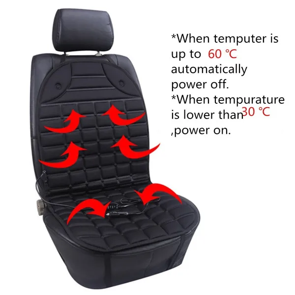 2pcs 12v Авто Переднее сиденье с подогревом крышка Подушка с подогревом регулятор температуры зимняя теплая подушка