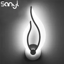 SANYI современный светодиодный настенный светильник для ванной комнаты, спальни, настенное бра, белое внутреннее освещение, AC85-265V светодиодный настенный светильник, ночной Светильник