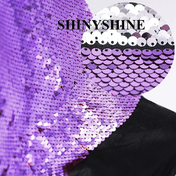 1 ярд = 90 см 5 мм Блестки Русалка Реверсивные Блестящие Сменные простыни Ткань
