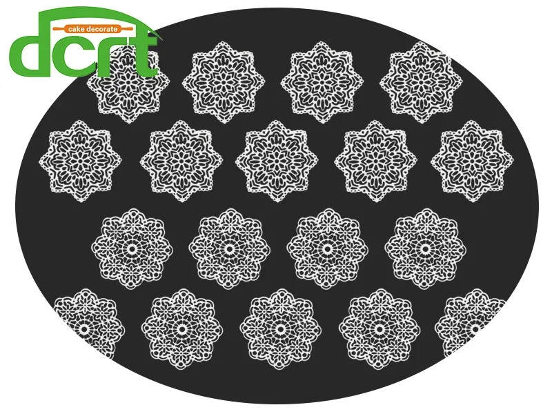 38*28,5 см Большой размер помадка торт кружева силиконовые формы украшения из сахара формы кружева коврик границы шаблон дизайн торт выпечки инструменты