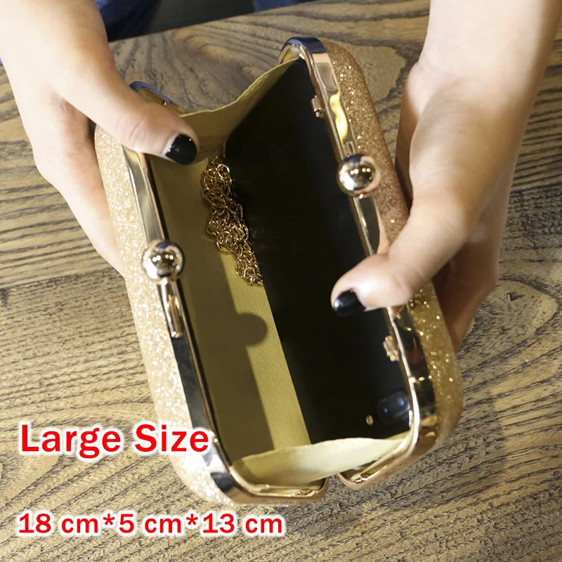 Large Size Women Handbag Evening Bags For Party New Women Chain Shoulder Bag Ladies Fashion Gold Clutch Box Bag Women Messenger Large Size Women Handbag Evening Bags For Party New Women Chain Shoulder Bag Ladies Fashion Gold Clutch Box Bag Women Messenger