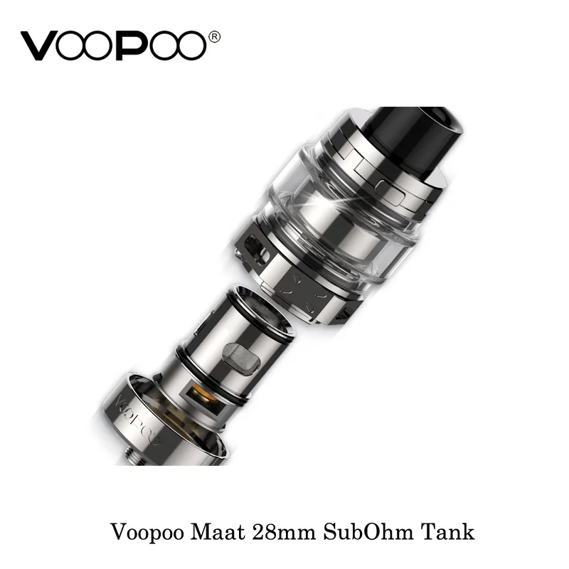 Емкость Voopoo Maat 28 мм SubOhm емкость 4 мл электронная сигарета с одной/двойной сеткой