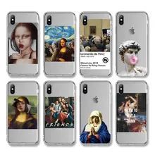 Чехол для телефона Ottwn с забавными рисунками для iPhone 11X7 8 6 6S Plus XR XS 11 Pro Max 5 5S SE с абстрактными буквами, прозрачный мягкий чехол из ТПУ
