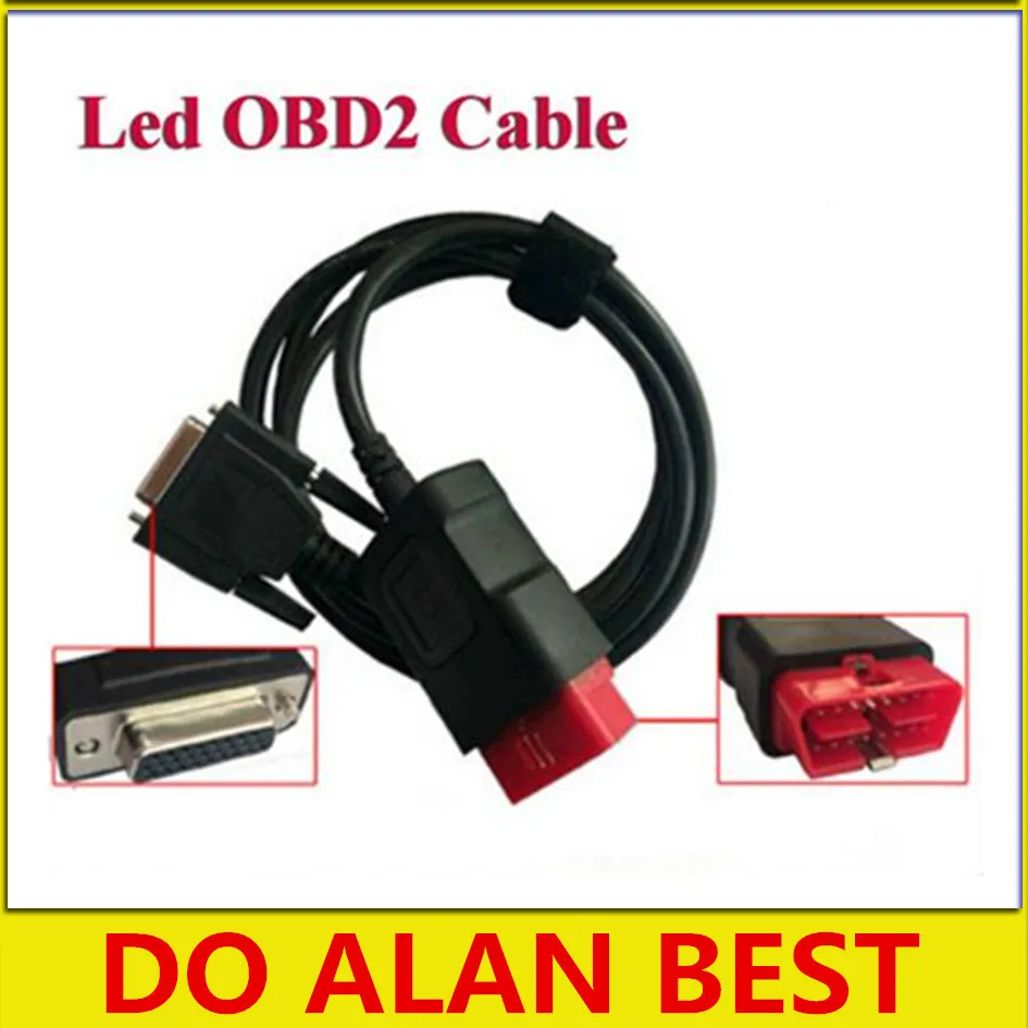 Высокое качество OBD2 кабель с LED для TCS CDP + VCI CDP|obd2 cable|tcs cdp cablescable obd2 |